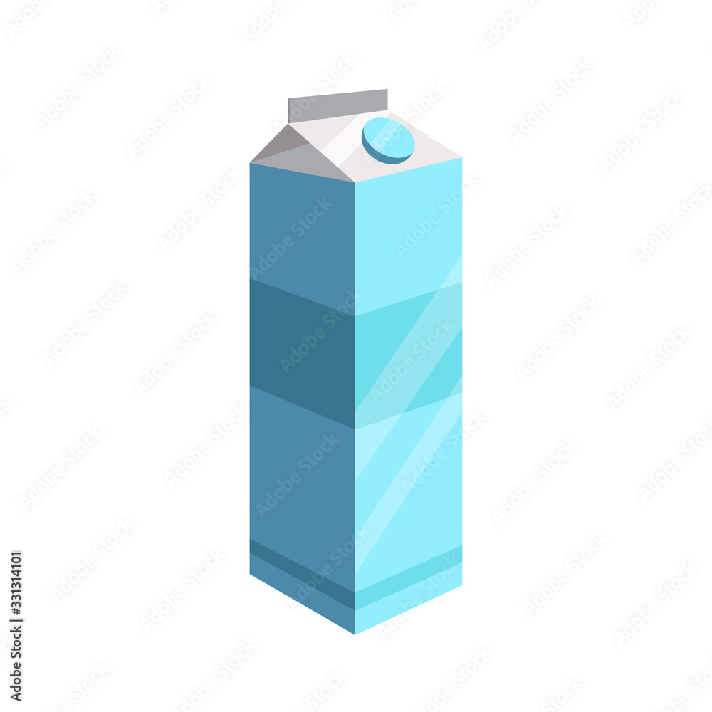 milk box design element for illustration. flat icon. milk box design element for illustration. flat icon.