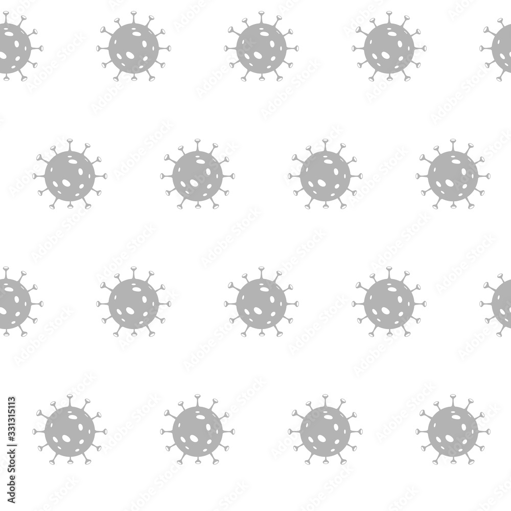 Seamless pattern. Coronavirus 2019-ncov flu infection symbol illustration. Microscopic view of influenza. Graphics elemets. Seamless pattern. Coronavirus 2019-ncov flu infection symbol illustration. Microscopic view of influenza. Graphics elemets.
