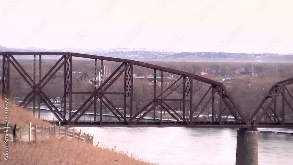 Pan Across Railway Bridge