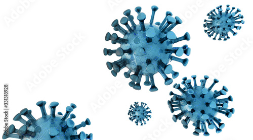Coronavirus Covide 19 - 3D Wire