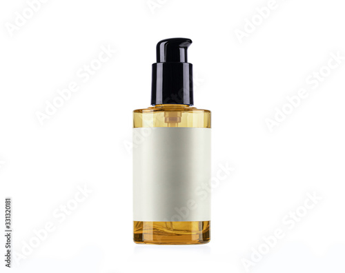 Konstfotografi Cosmetic bottle isolated on white background.