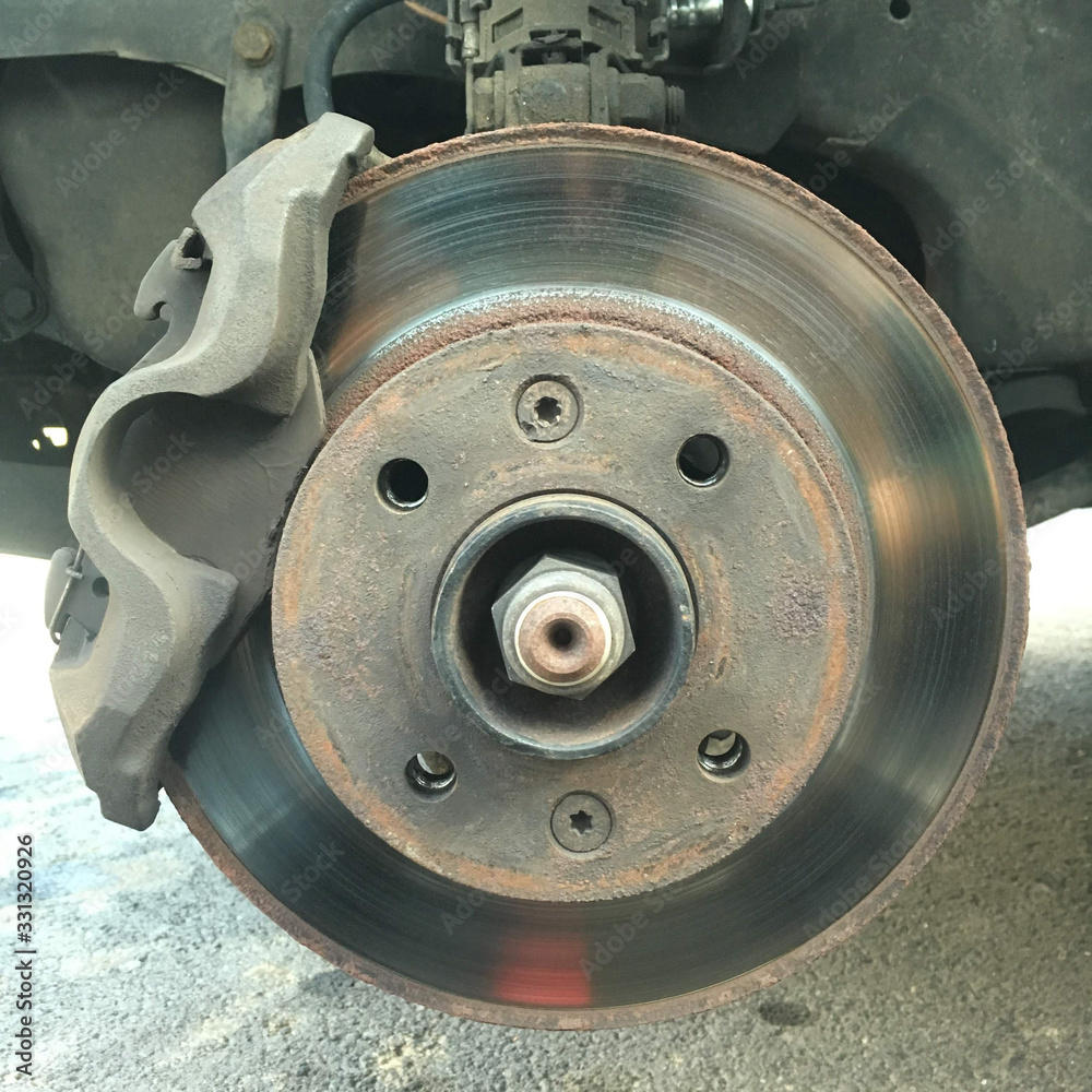 Disk brakes frontside view Disk brakes frontside view