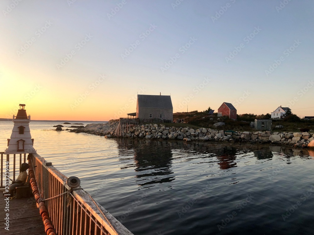 Sunset near Peggy Cove, Nova Scotia