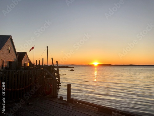 Sunset near Peggy Cove  Nova Scotia