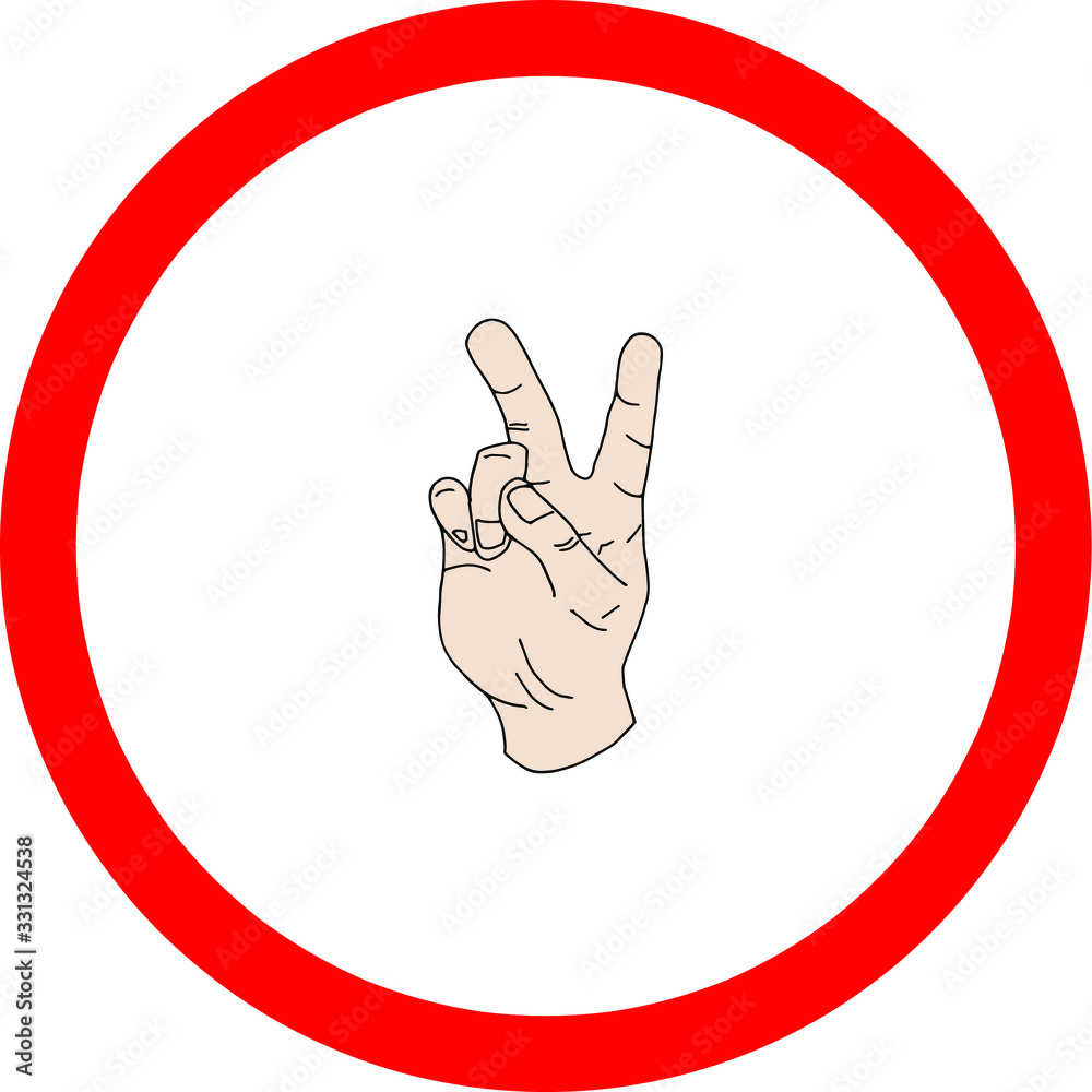 sticker hands vector image flat image sticker hands vector image flat image