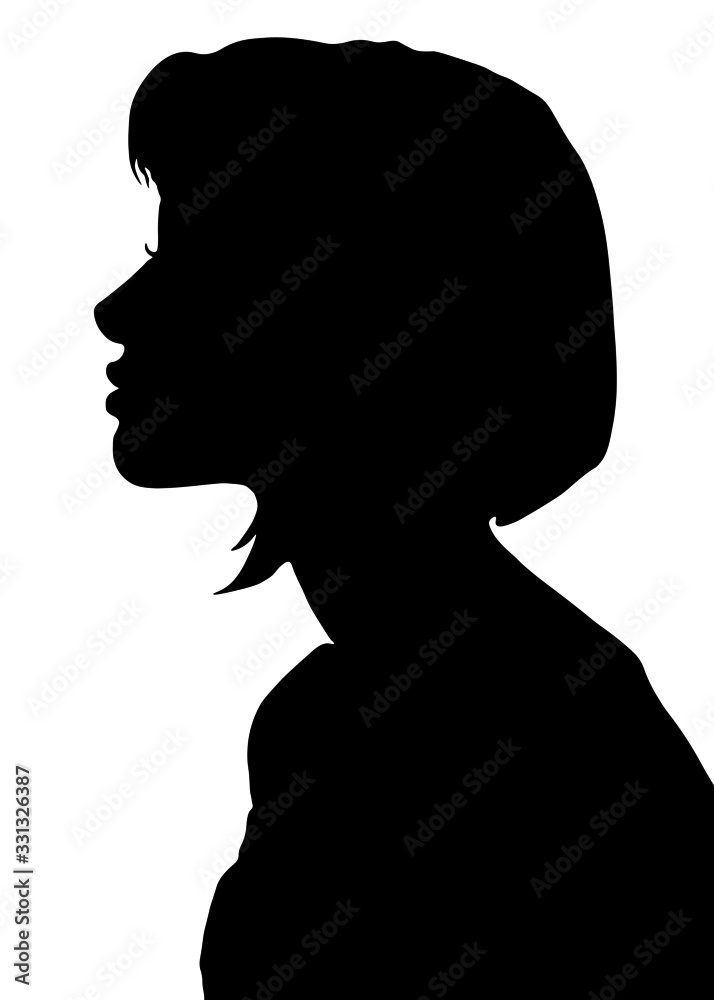 woman, black, profile. face in profile, woman face in profile