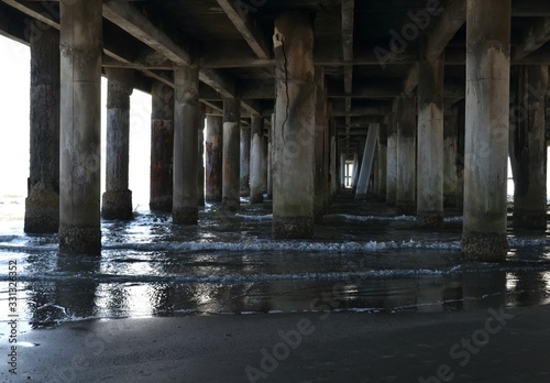 Under the historic pier, Galveston, Texas photo