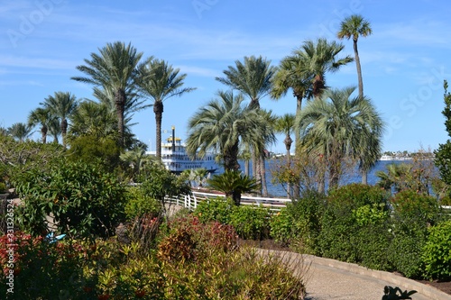 Obraz na płótnie View from the Moody Gardens, Galveston Island, Texas w salonie