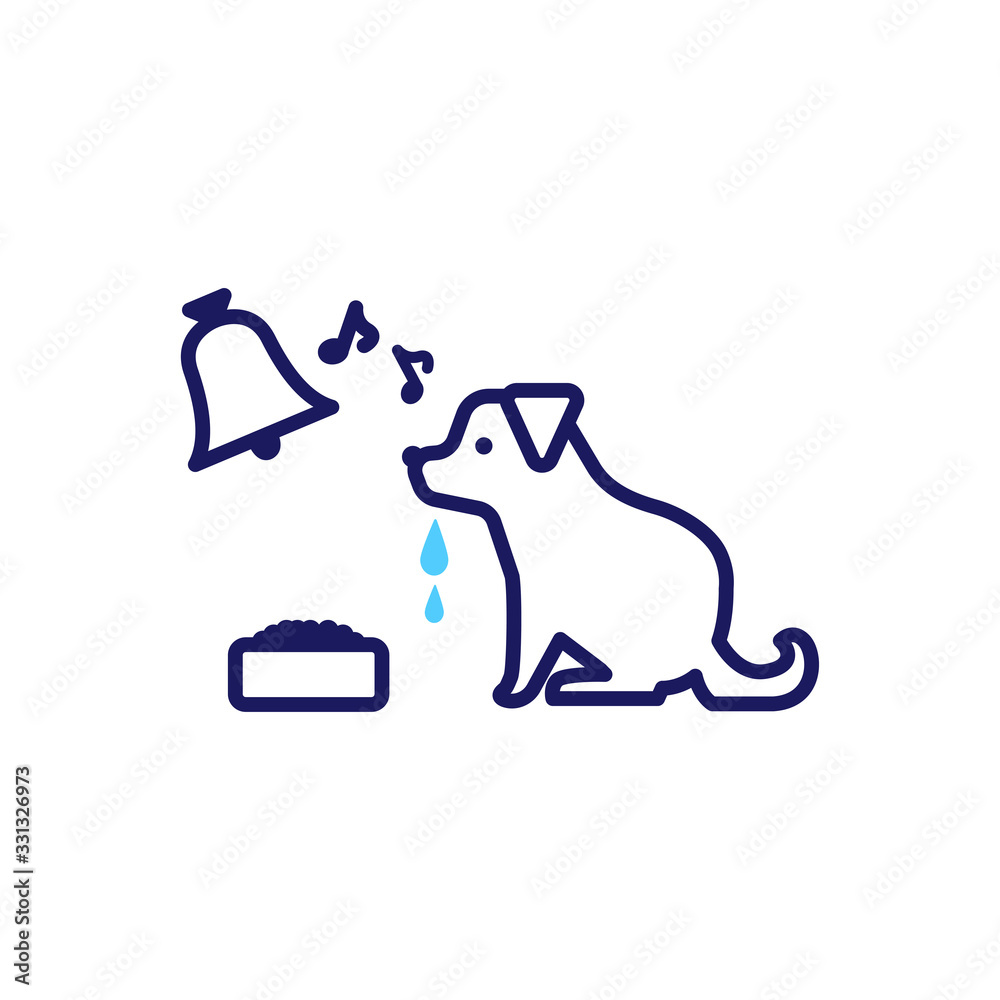 パブロフの犬 心理学 シンプル デフォルメ 犬 Stock Vector Adobe Stock