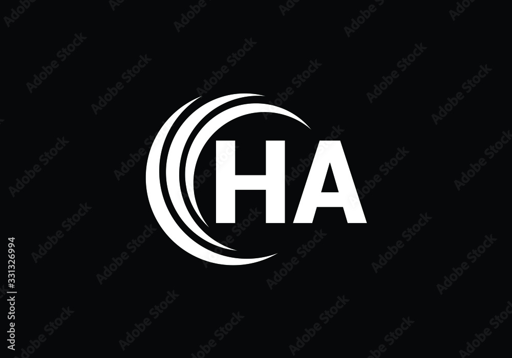 H A, HA Initial Letter Logo design vector template, Graphic Alphabet Symbol for Corporate Business Identity H A, HA Initial Letter Logo design vector template, Graphic Alphabet Symbol for Corporate Business Identity