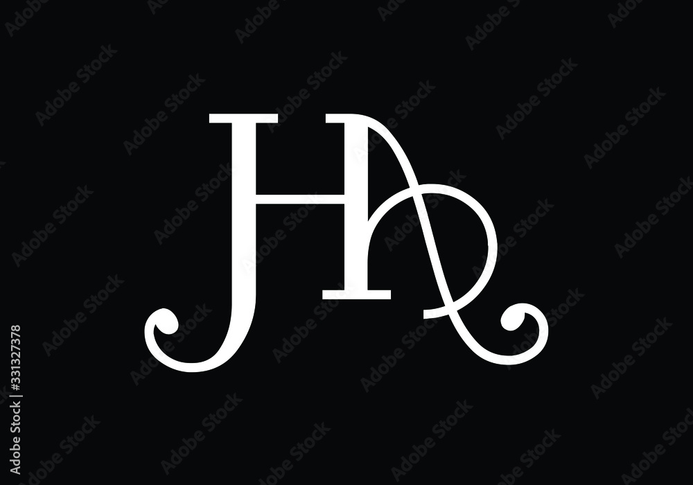 H A, HA Initial Letter Logo design vector template, Graphic Alphabet Symbol  for Corporate Business Identity Stock ベクター | Adobe Stock