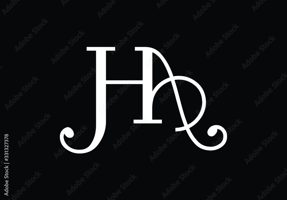 H A, HA Initial Letter Logo design vector template, Graphic Alphabet