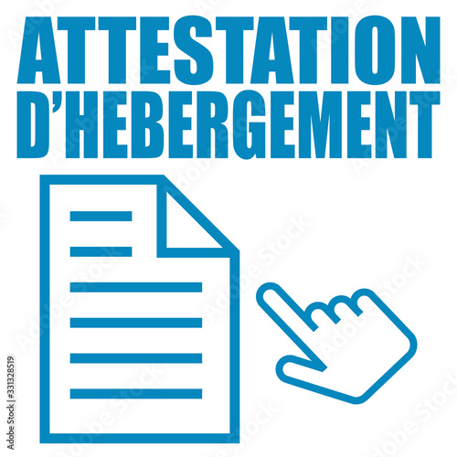Logo attestation d'hébergement.