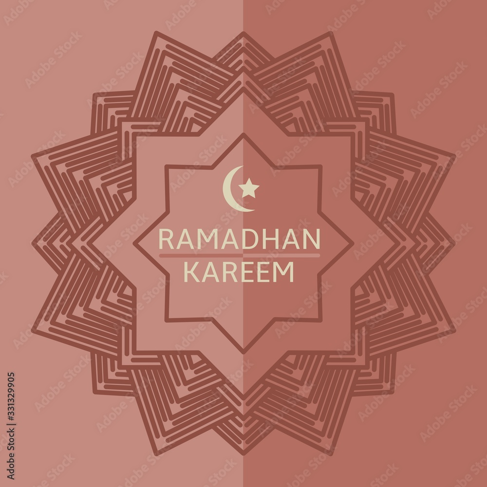 Simple design of illustration ramadhan kareem background Simple design of illustration ramadhan kareem background