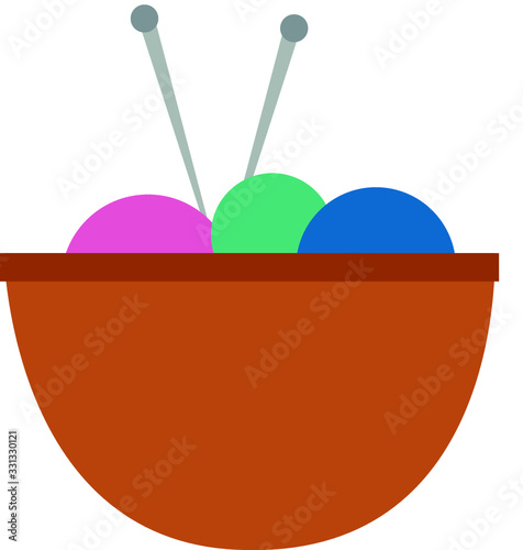 Cesto linha de costura