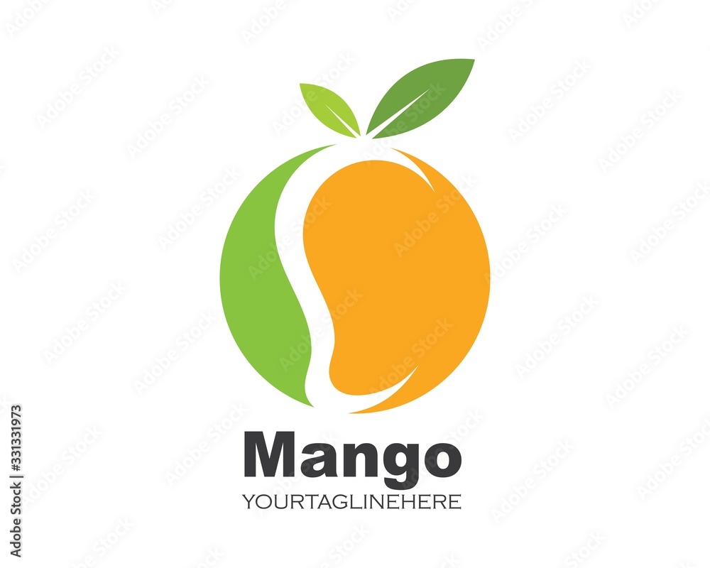 Fototapeta mango fruit vector illustration