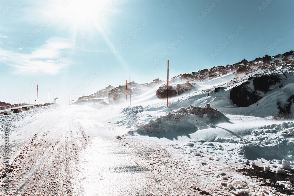 winter in the mountains