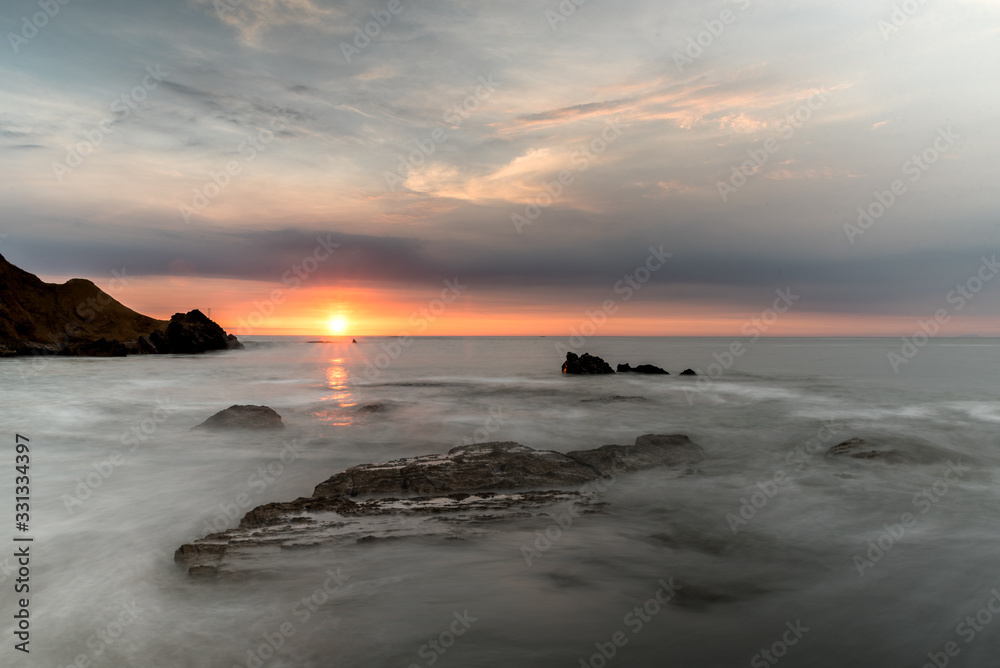 Sunset in the beach