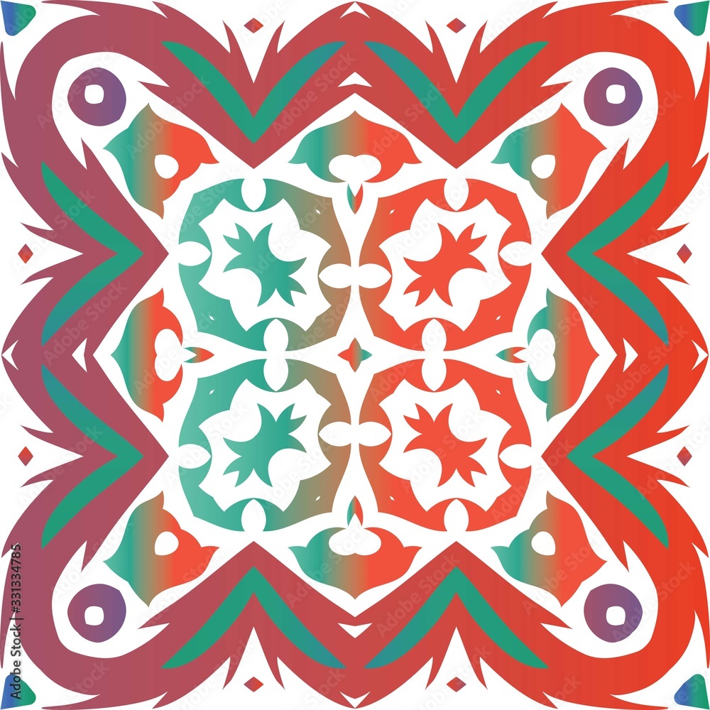 The traditional ornate motive in ceramic tile. The traditional ornate motive in ceramic tile.