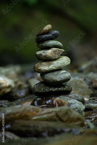 stones in water