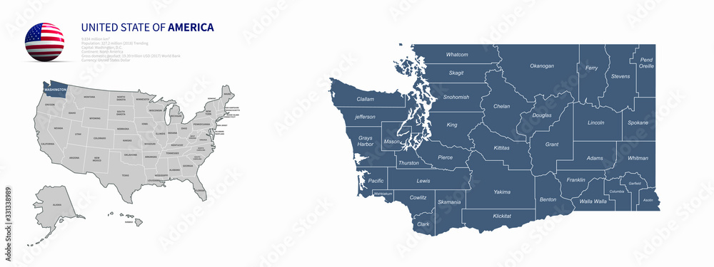 Washington Map United States Map Individual Map Series Of US States 1000 F 331338989 R2yoMx45eEhX771TnVqtUtzIlOnfjAY0 