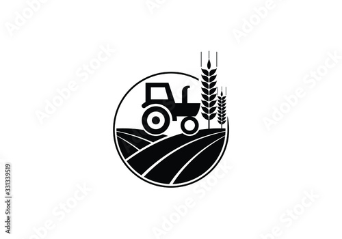 Tractor logo or farm logo template  Suitable for any business related to agriculture industries. 