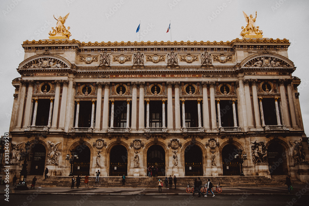 Architecture and art of Paris, France