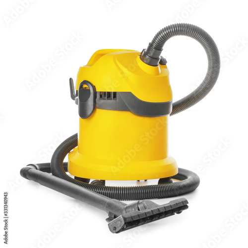 Modern vacuum cleaner on white background