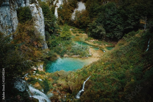 waterfall in forest © taylor