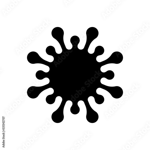 virus or bacteria flat icon vector