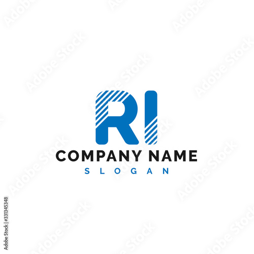 RI Letter Logo Design. RI letter logo Vector Illustration - Vector