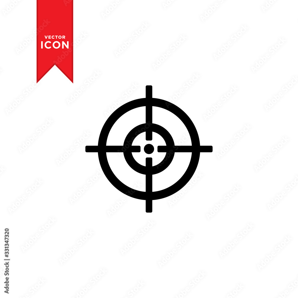 Target icon vector. Trendy design style on white background. Target icon vector. Trendy design style on white background.