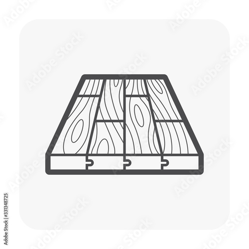 Wood floor icon