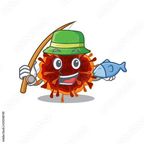 A Picture of funny Fishing delta coronavirus design