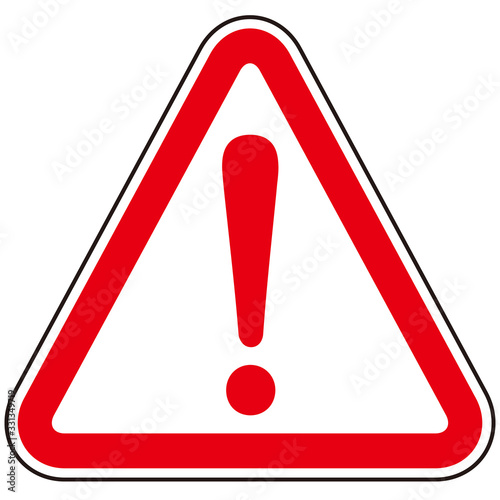 hazard sign icon vector triangle