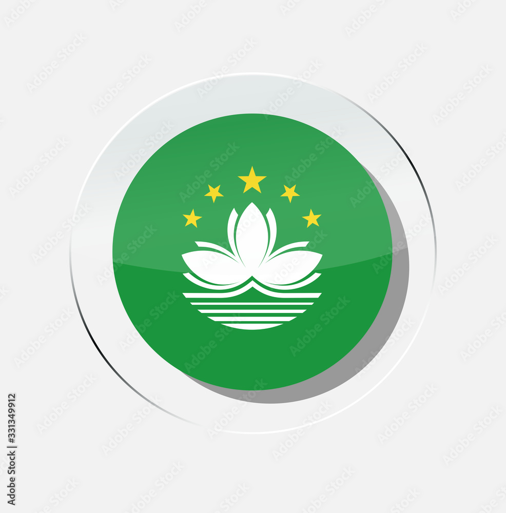 macau country flag circle icon with a white background macau country flag circle icon with a white background