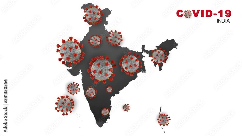corona virus COVID-19 microscopic moving virus corona virus disease 3d illustration