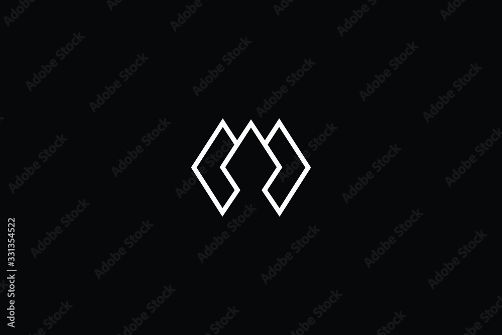 Minimal elegant monogram art logo. Outstanding professional trendy awesome artistic M MM MA AM initial based Alphabet icon logo. Premium Business logo White color on black background Minimal elegant monogram art logo. Outstanding professional trendy awesome artistic M MM MA AM initial based Alphabet icon logo. Premium Business logo White color on black background