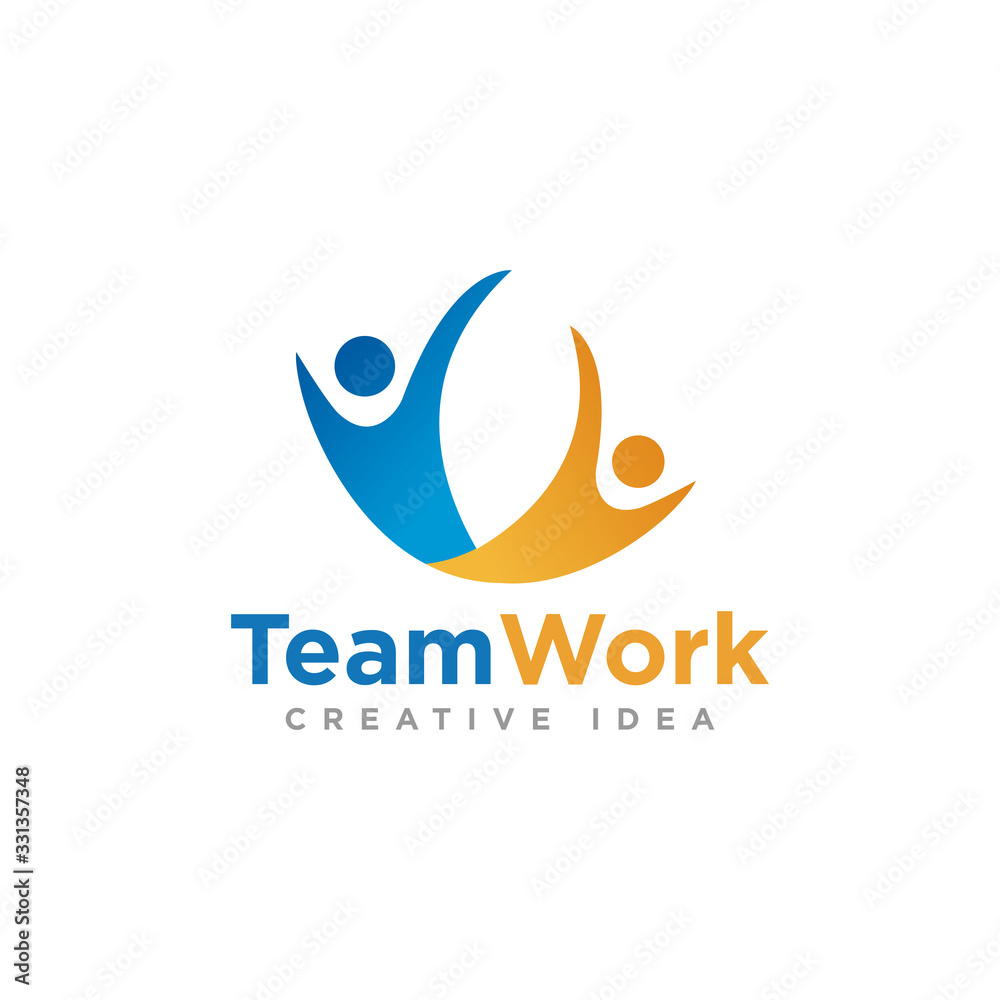 Community or Team Logo Design Vector