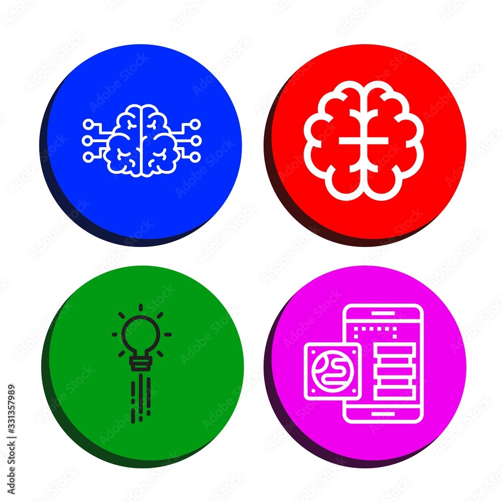 brainstorm icon set