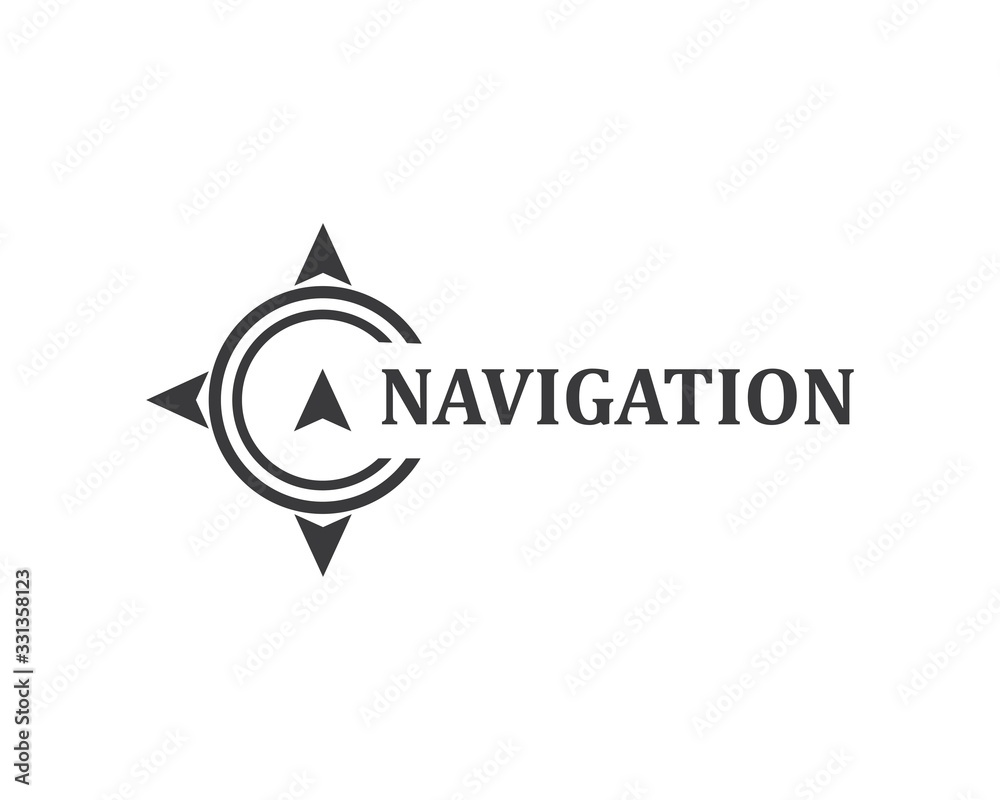 compass logo vector tempate ilustration compass logo vector tempate ilustration