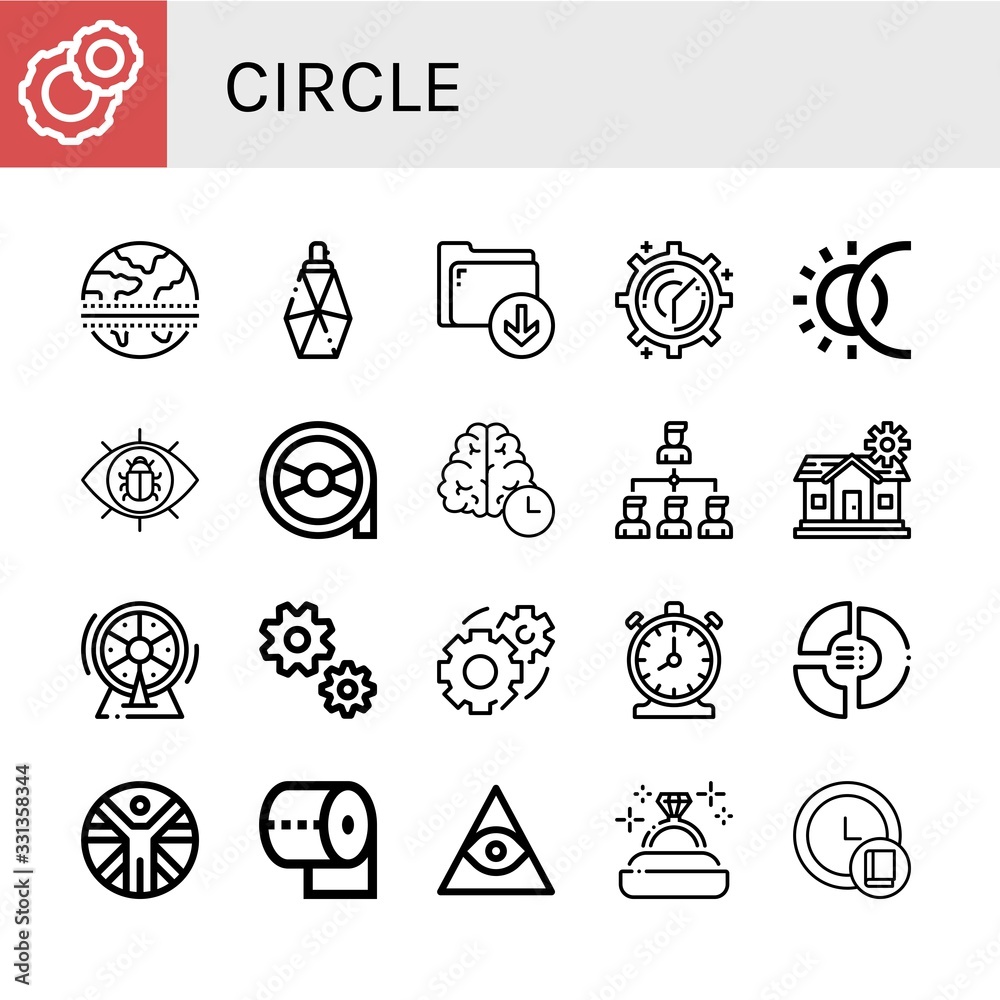 circle icon set