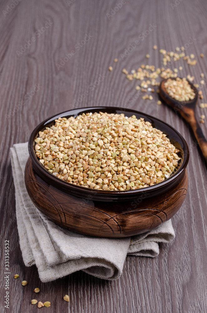 Green buckwheat grains Green buckwheat grains