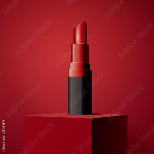 Attractive red lipstick product © HstrongART