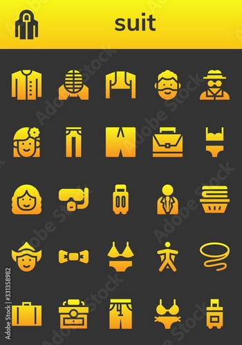 suit icon set