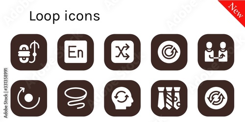 loop icon set