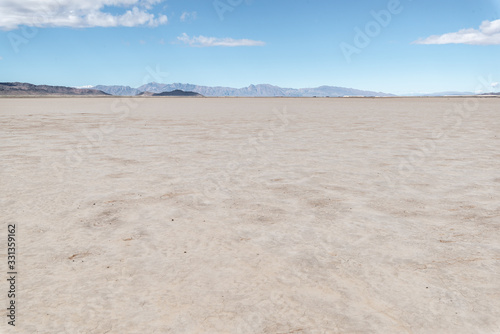 Amargosa Flat Dry Lake Bed is a barren alkali playa outside Crystal, Nye County, Nevada.