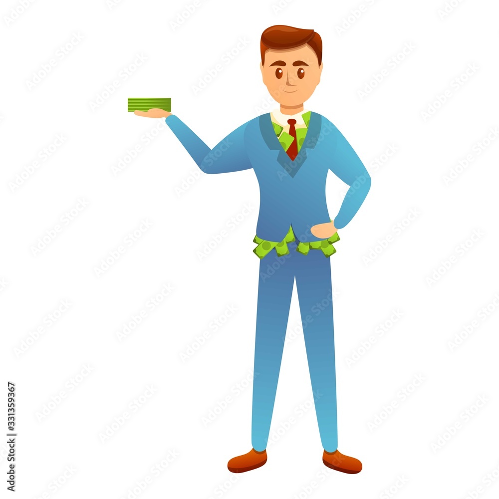 Criminal money icon. Cartoon of criminal money vector icon for web design isolated on white background Criminal money icon. Cartoon of criminal money vector icon for web design isolated on white background