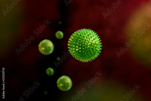 Coronavirus infection inside the body