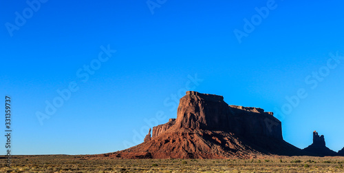 View to the Red Rocks in the Monument Valley, USA photo